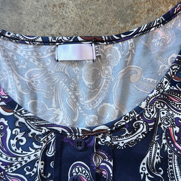 2xl blue brown and purple soft tank top - Picture 2 of 2